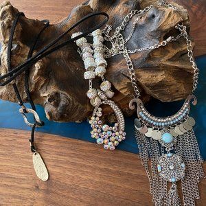 three necklace's